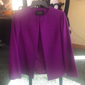 Dana Buchman Cashmere Fuchsia Blazer